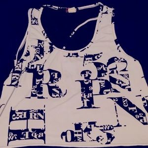 Crop top blouse with mesh back